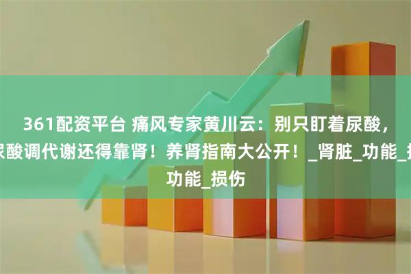 361配资平台 痛风专家黄川云：别只盯着尿酸，排尿酸调代谢还得靠肾！养肾指南大公开！_肾脏_功能_损伤