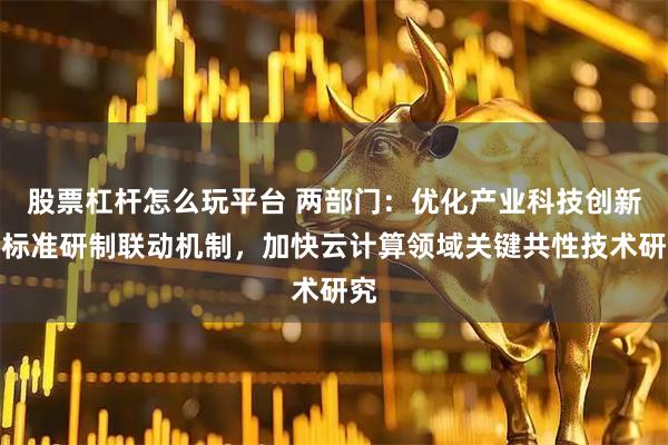 股票杠杆怎么玩平台 两部门：优化产业科技创新与标准研制联动机制，加快云计算领域关键共性技术研究